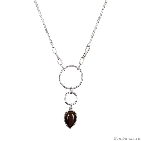 Колье Fiore Luna, COFFE AGATE